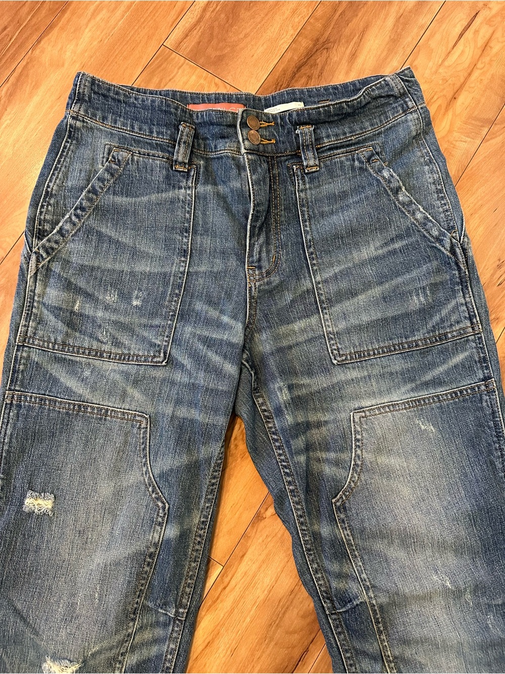 Anthropologie Pilcro The Wanderer Relaxed Patch Pocket Jeans Carpenter - Picture 6 of 11